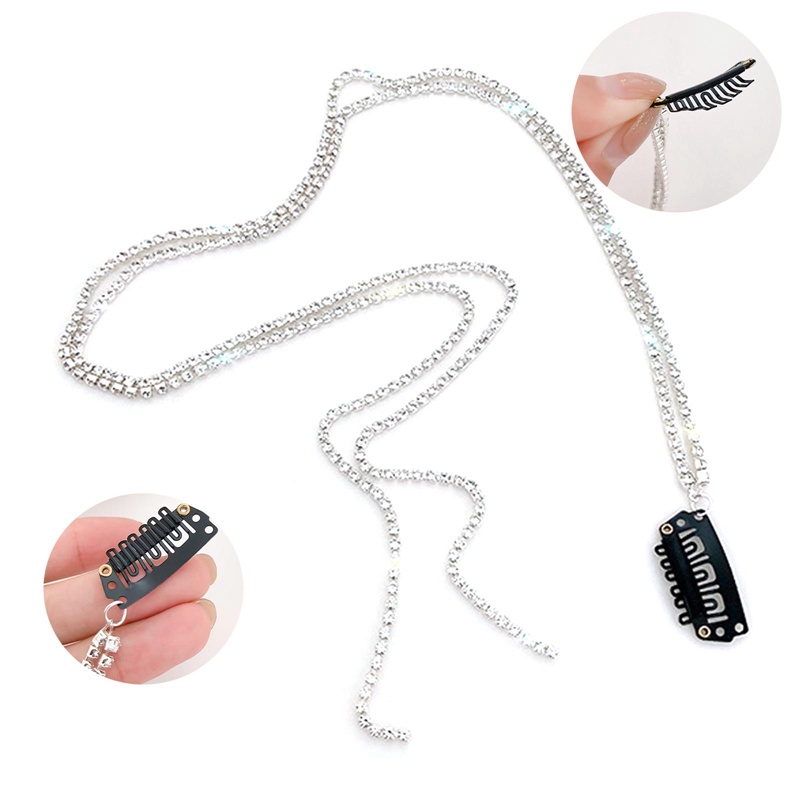 Trâm Cài Tóc Đính Đá Lấp Lánh Tua Rua Thời Trang Đi Tiệc Mới