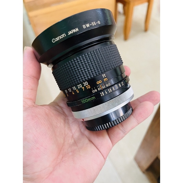 Ống kính Canon SSC 100mm f2.8 ngàm FD dùng trên body máy film ngàm FD như canon AE1 A1 F1 FTb FT FX