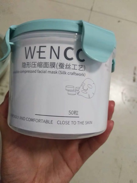 (CÓ SẴN) Set 50 mask nén Wencc