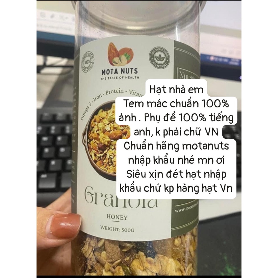 Ngũ cốc Granola motanuts nhập khẩu siêu hạt hộp 500 g