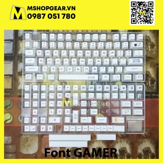 [THANH LÝ NGHỈ BÁN] Keycap Gamers thick pbt cherry profile dye-sub - Font Gamer - Font thường
