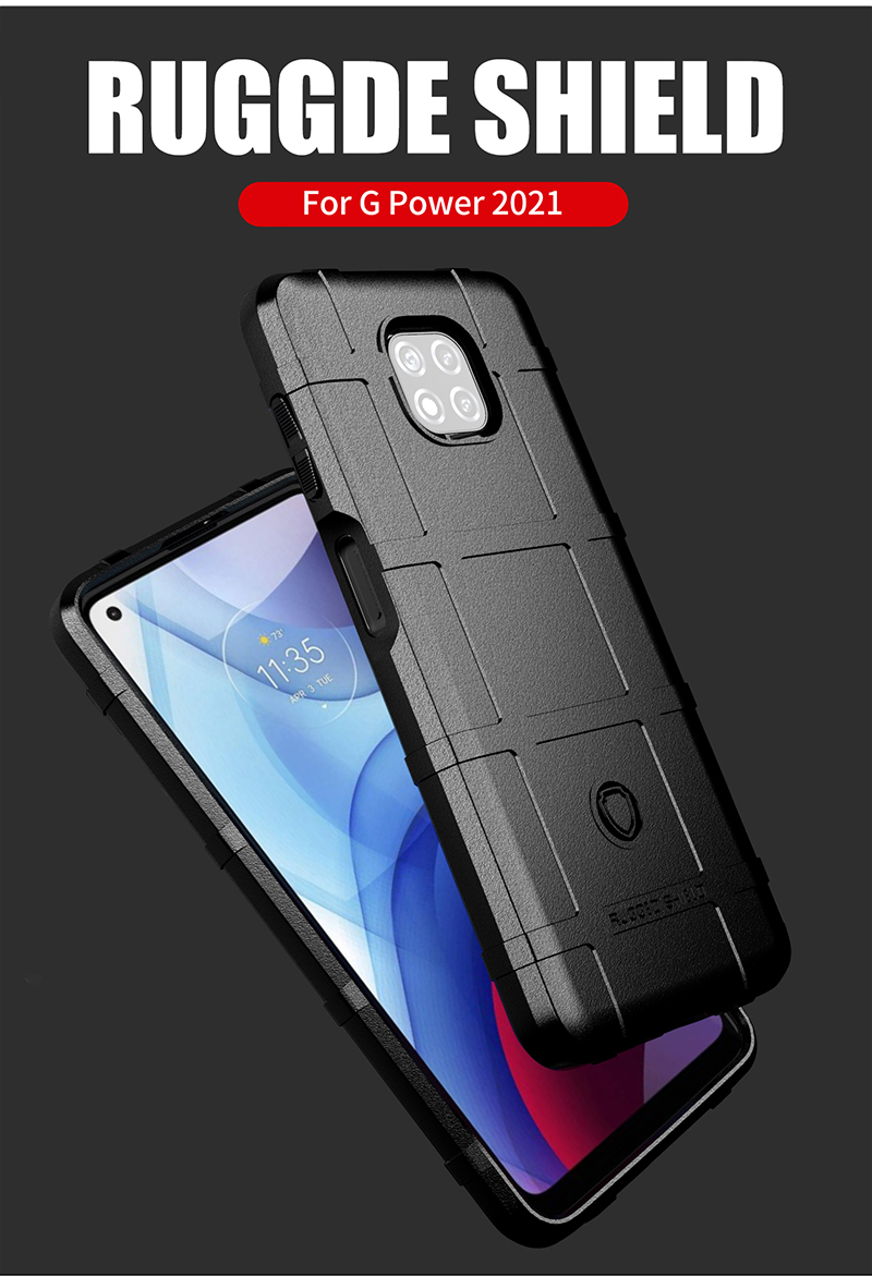 Ốp Điện Thoại Dẻo Kiểu Giáp Thời Trang Chống Sốc Cho Motorola Moto G Power 2021