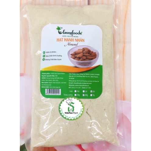 Hạnh nhân bột/ hạnh nhận hạt mịn classyfood - 500g