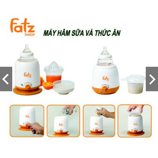 [Chính Hãng] Máy Hâm Nóng Sữa Và Thức Ăn 3 Chức Năng/ 4 Chức Năng FATZ (Màu Cam)