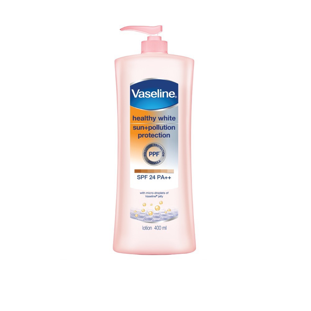 Sữa Dưỡng Thể Trắng Da Chống Nắng Và Ô Nhiễm Môi Trường Vaseline Spf 24 Pa ++ 400Ml