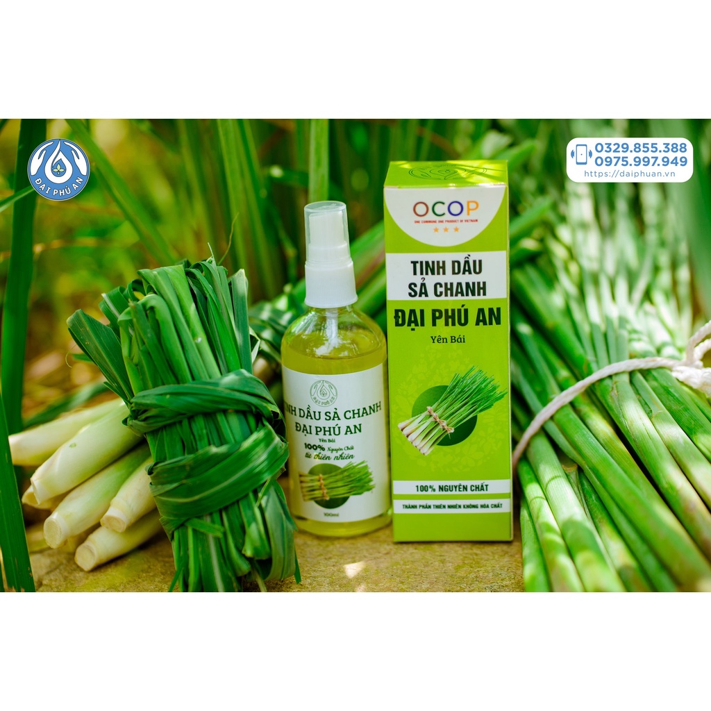 Tinh Dầu Sả Chanh Nguyên Chất Đại Phú An - Tinh Dầu Thiên Nhiên