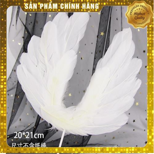 Lông vũ trang trí bánh kem,cánh thiên thần trang trí bánh sinh nhật