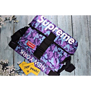 Túi đeo chéo supreme camo tím (hình thật) 140k