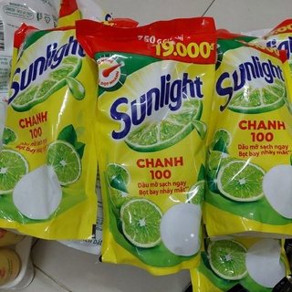 Combo 3 gói rửa chén sunlight chanh 750g