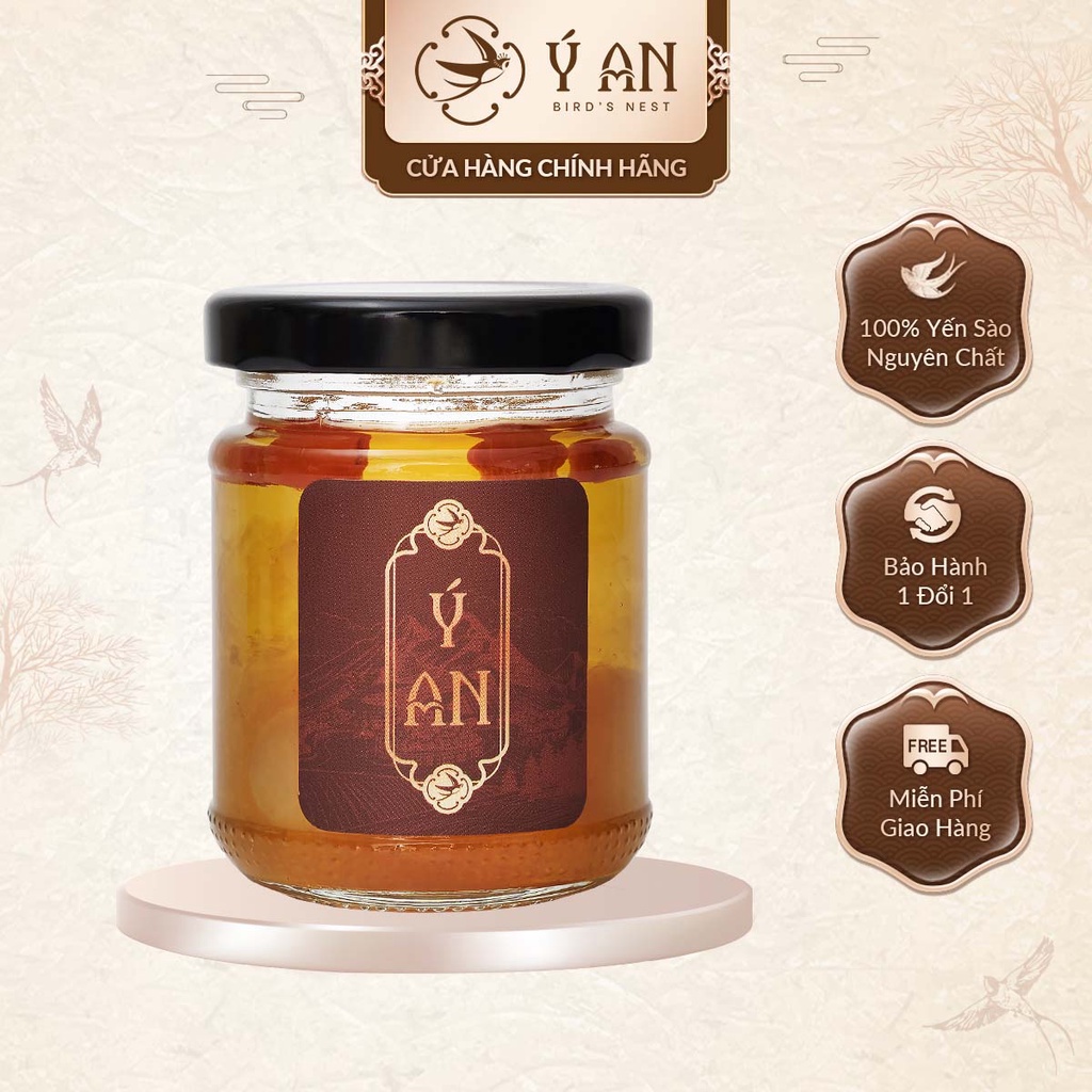 Yến chưng tươi nguyên chất kỳ tử Ý An bổ dưỡng hũ 120ml