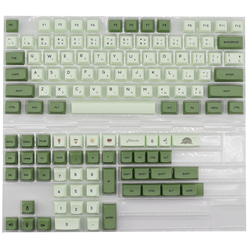 Nút Bàn Phím Cơ Học Tiếng Anh Nhật Bản PBT 124 Phím