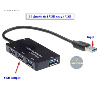 Bộ chia cổng usb hub chia cổng usb tốc độ cao 4 cổng full hd