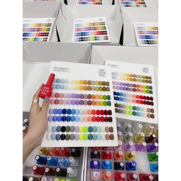 Sét sơn gel very good nail 60 màu trend 2021  “tặng cặp base Top + bảng màu