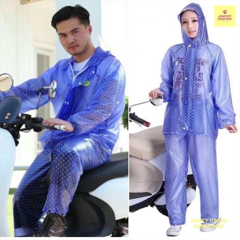 🔥DÀY XỊN🔥Bộ áo mưa chấm bi Chúc Sen SIÊU BỀN, CHỐNG THẤM, CHỐNG RÁCH - HÀNG CAO CẤP