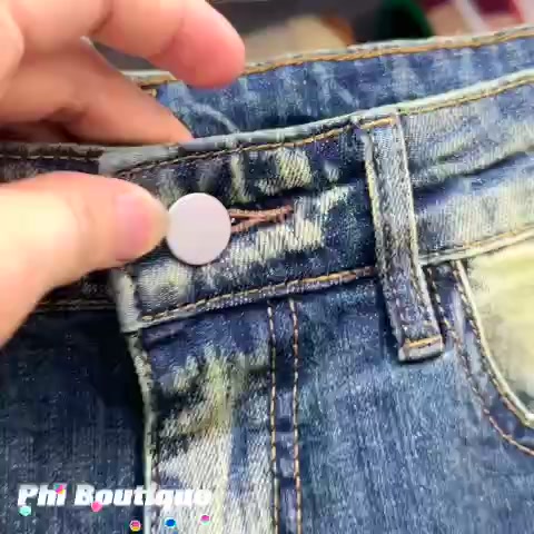 Quần jean bò nam Amiri skinny wash xanh vàng thủng gối tua viền dập hình cây dừa phong cách boy phố QJ227P | BigBuy360 - bigbuy360.vn