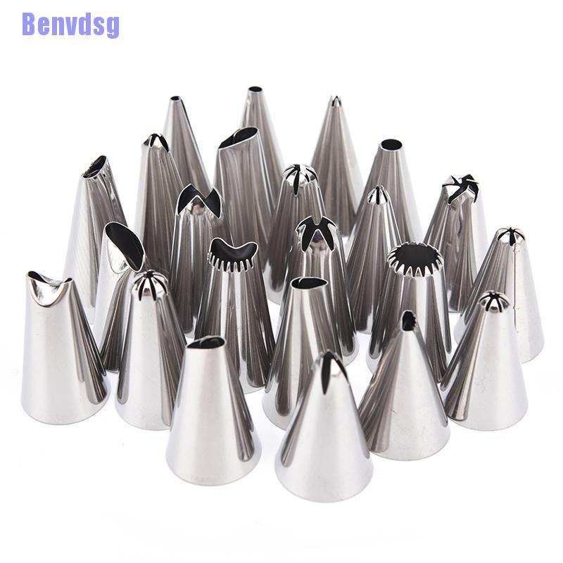 Set 24 Dụng Cụ Trang Trí Bánh Kem Bằng Inox Chuyên Dùng