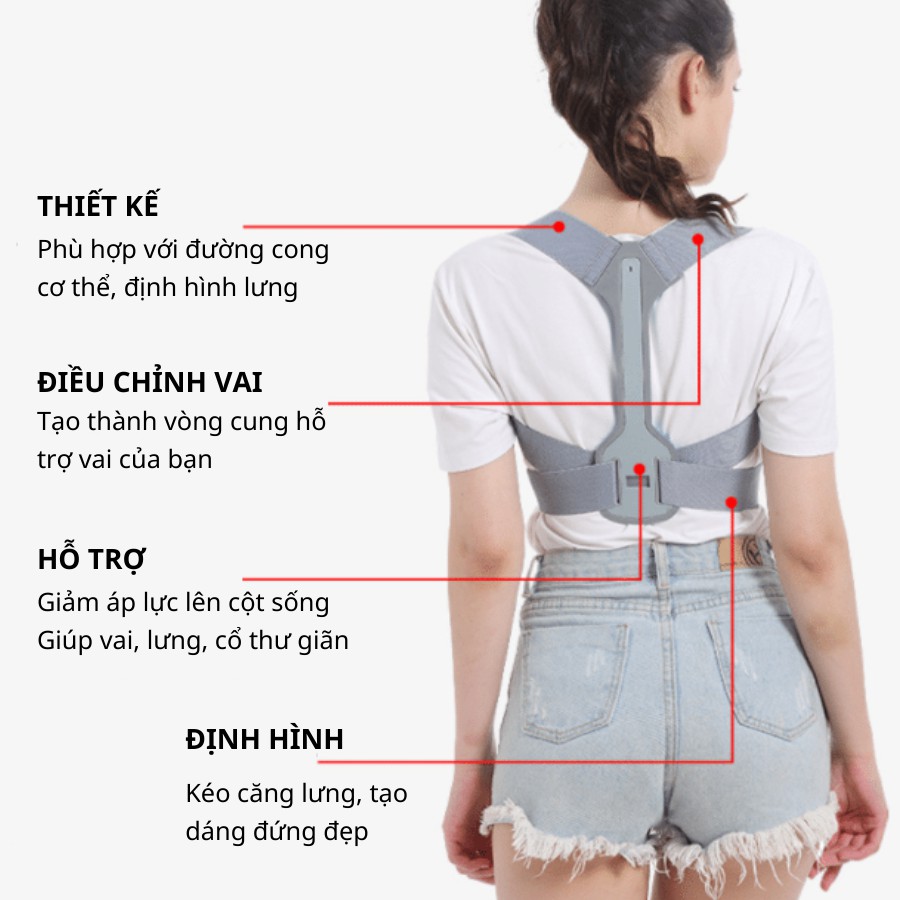 ✈️[Freeship] Đai chống gù lưng SAMEPEAK SP20 [Thế hệ mới] [Có thanh trợ lưng]