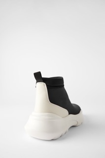 Boot thể thao vải kỹ thuật kiểu bít tất Zara authentic