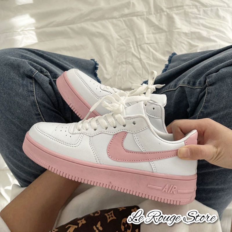 (ORDER) Giày nữ trắng thể thao đế hồng super like xinh xắn kiểu độc lạ mới nhất trendy
