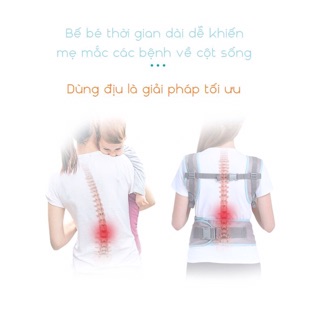 Địu ngồi AAG lưới mùa hè cho bé