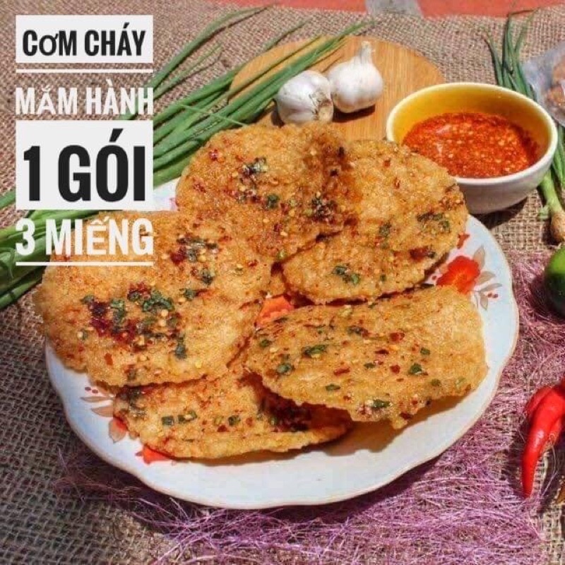 Cơm cháy mắm hành siêu ngon - gói 3 miếng
