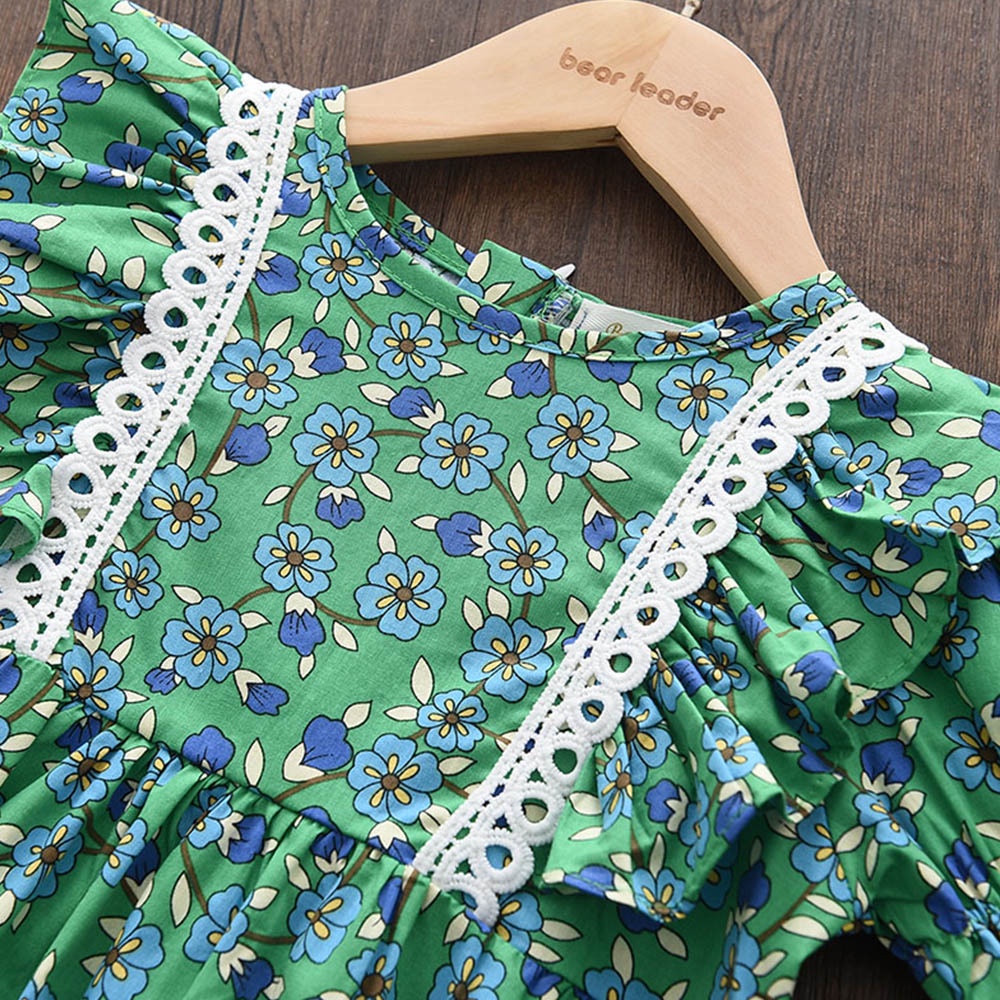 Đầm công chúa Bear Leader họa tiết hoa thời trang xinh xắn cho bé gái