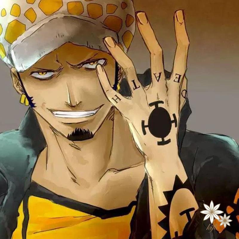 Miếng Dán Hình Xăm Hoạt Hình ONE PIECE Chống Nước Lâu Trôi