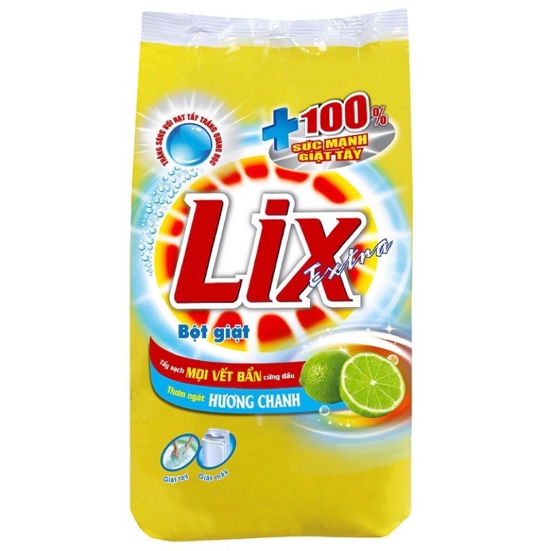Bột giặt Lix extra hương chanh 2,4kg