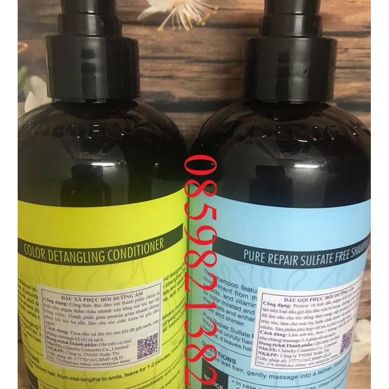 BỘ DẦU GỘI DẦU XẢ DƯỠNG ẨM PHỤC HỒI DELOFIL 500ml*2 | BigBuy360 - bigbuy360.vn