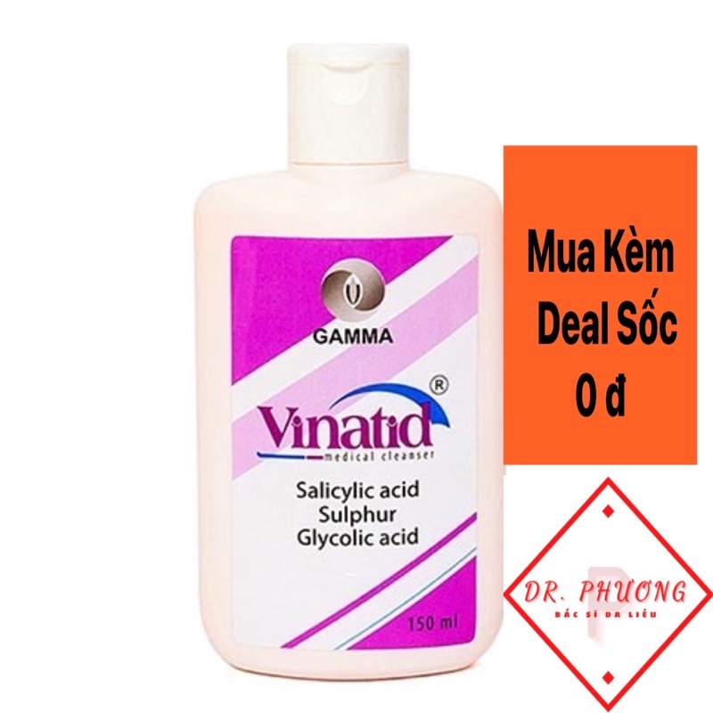 sữa rửa mặt, sữa tắm Vinatid 150ml