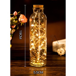 [CỰC ĐẸP] Lọ thủy tinh trang trí dây đèn Fairy Light-Decor phòng ngủ