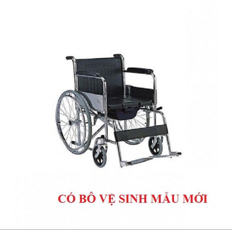 Xe lăn bô vệ sinh người già