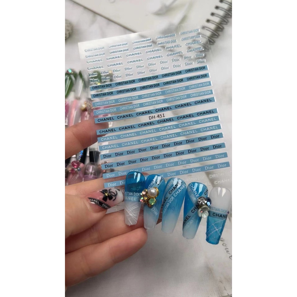 sticker trang trí nail mã dh451