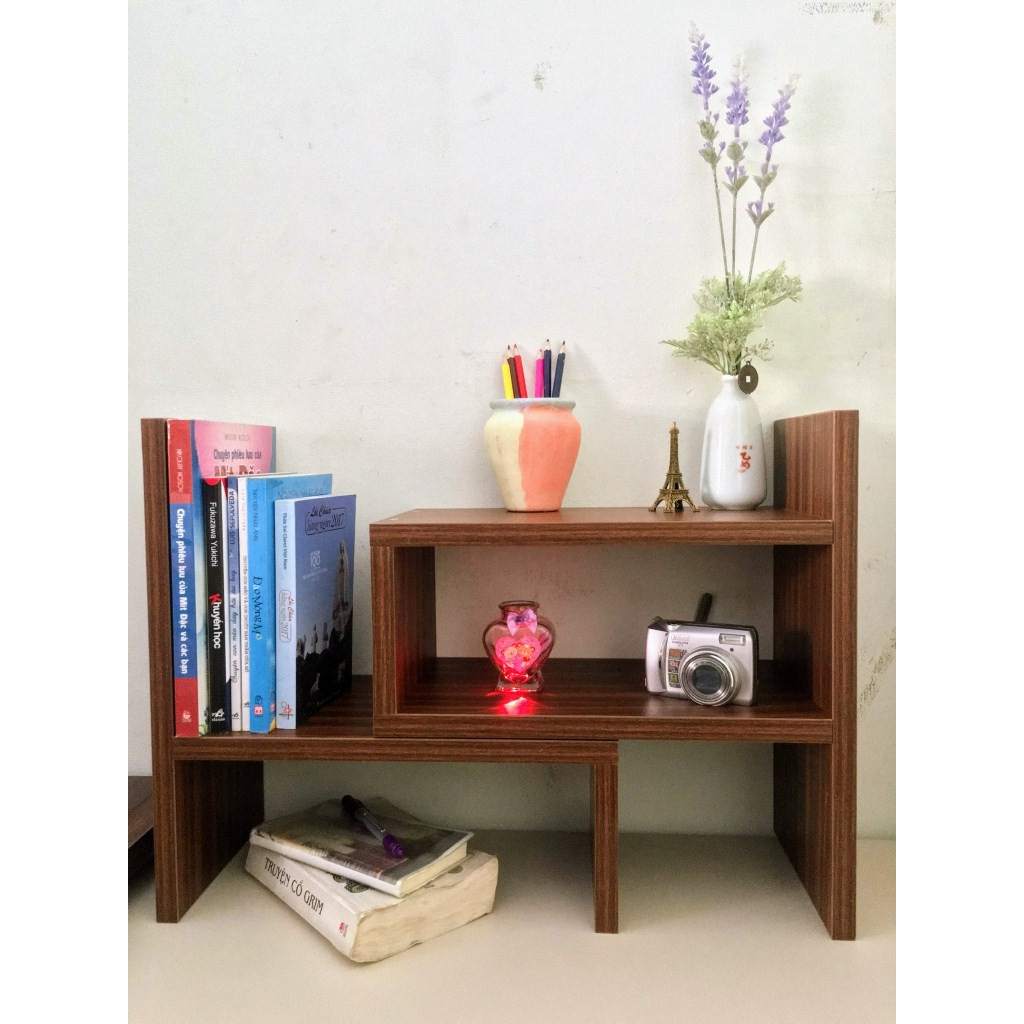 ⛔MIỄN PHÍ VẬN CHUYỂN⛔Kệ Sách Để Bàn 2 Tầng Lắp Ghép Gỗ MDF Nhập Khẩu | BigBuy360 - bigbuy360.vn