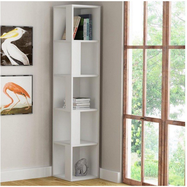 Kệ Gỗ Góc Tường 5 Tầng SIB DECOR (Nhiều Màu)