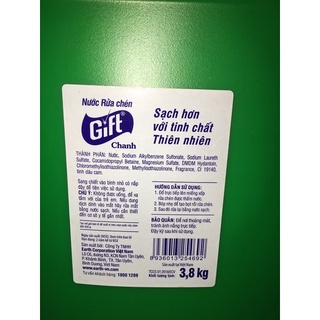 Nước rửa chén bát Gift 3,8lít