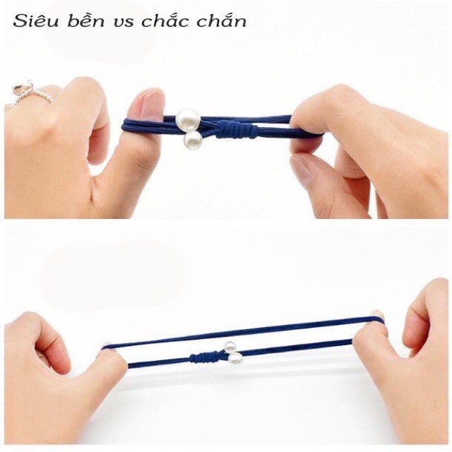 Hộp 12 chun buộc tóc cho các bạn gái