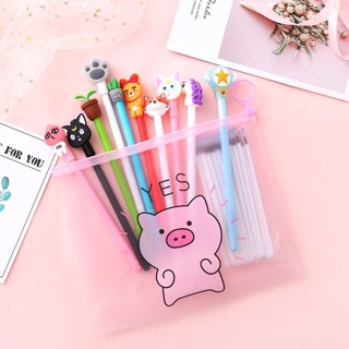 Combo 10 bút  + túi đựng bút