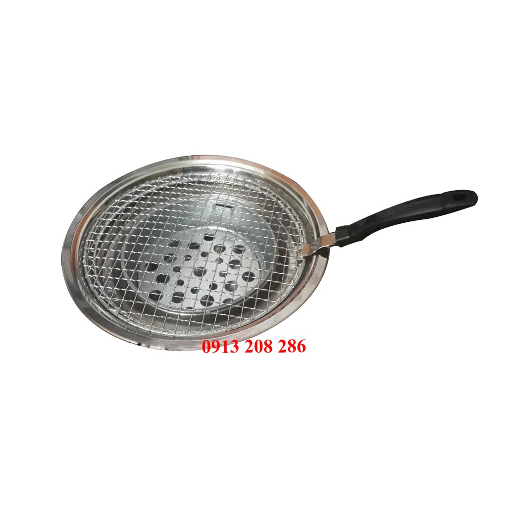 Bếp nướng than hoa inox lắp âm bàn dùng cho nhà hàng