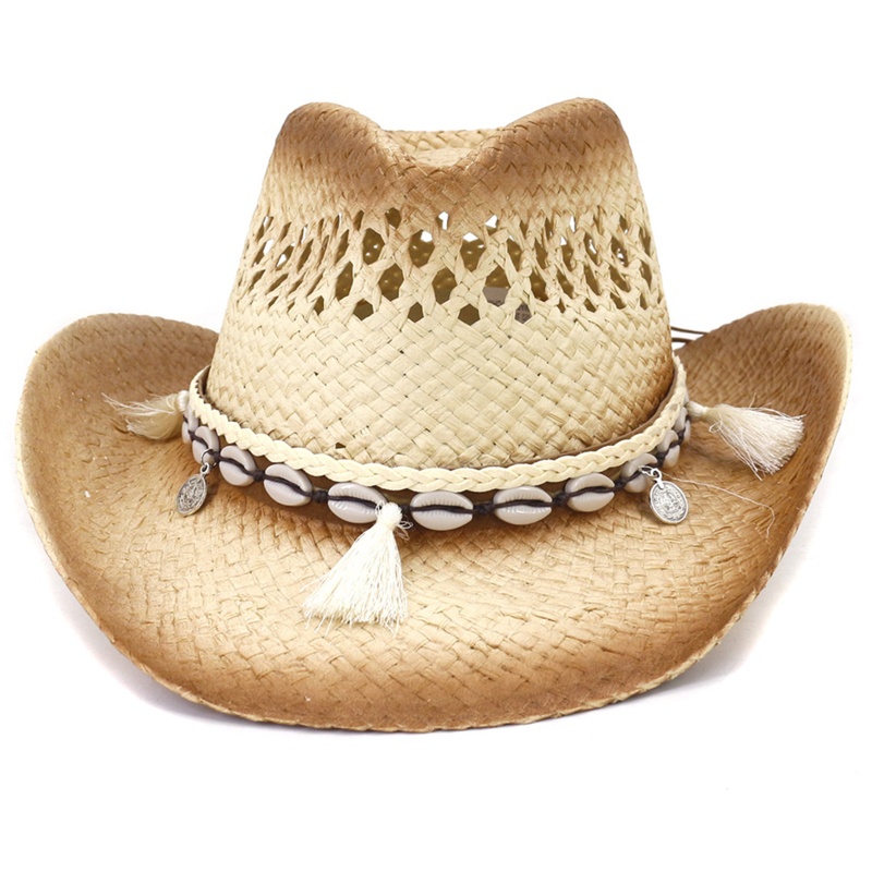 Xiangbao Nón Cao Bồi Bằng Rơm Cao Bồi Vui Nhộn Che Nắng Đi Biển Cycl