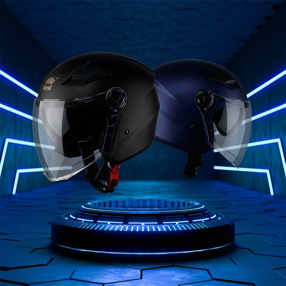 Mũ bảo hiểm Royal M268 2 kính, lót tháo giặt