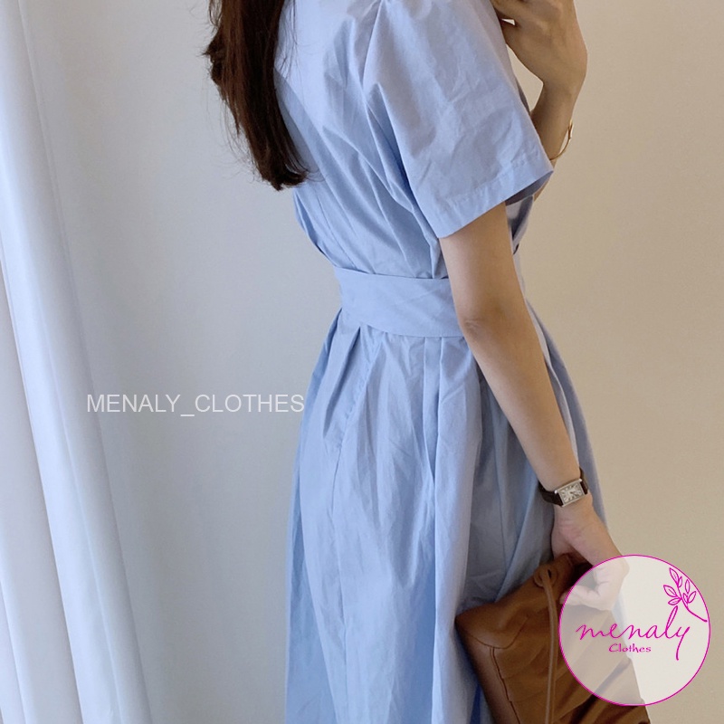 Váy dáng dài hàn quốc tay ngắn VH024