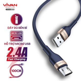 Cáp Sạc Nhanh Lightning/Type-C/Micro VIVAN Dây Cáp Dù
