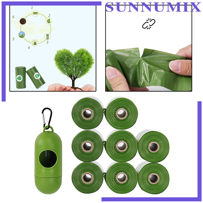 Túi Cuộn Bằng Vải Dày Thân Thiện Với Môi Trường Đựng Phân Chó Mèo Chống Rò Rỉ