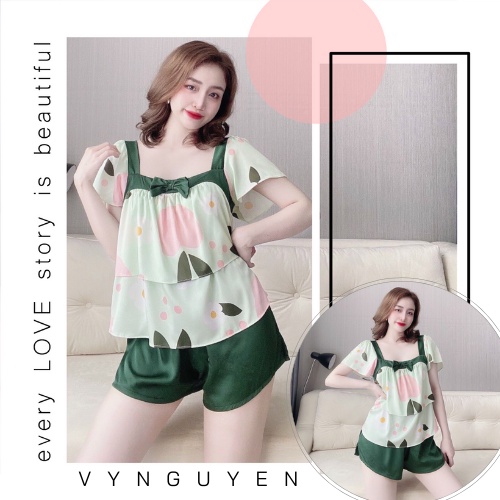 Đồ bộ cánh tiên bèo tầng lụa cao cấp