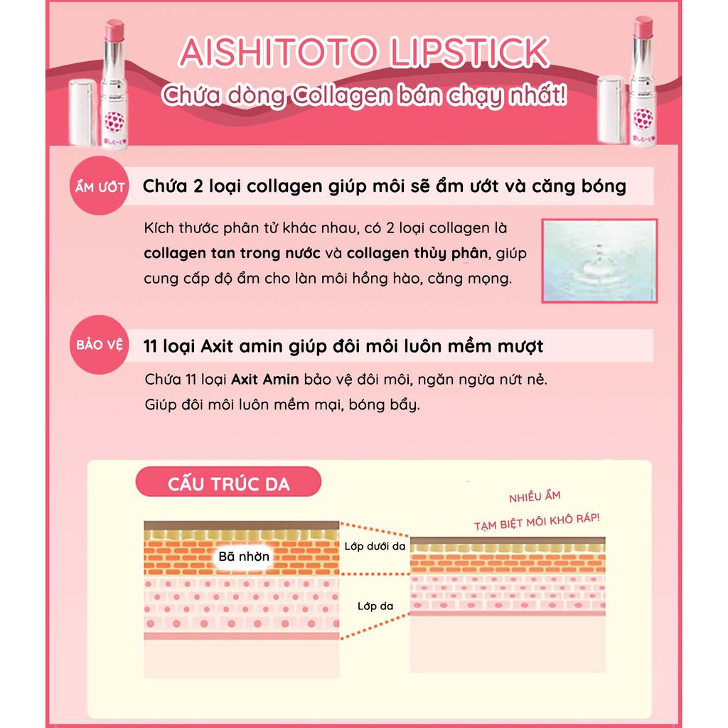 Son Dưỡng Nhật Bản Màu Hồng Ngọc Trai Aishitoto Beauty Lip Pearl Pink (4.8g)