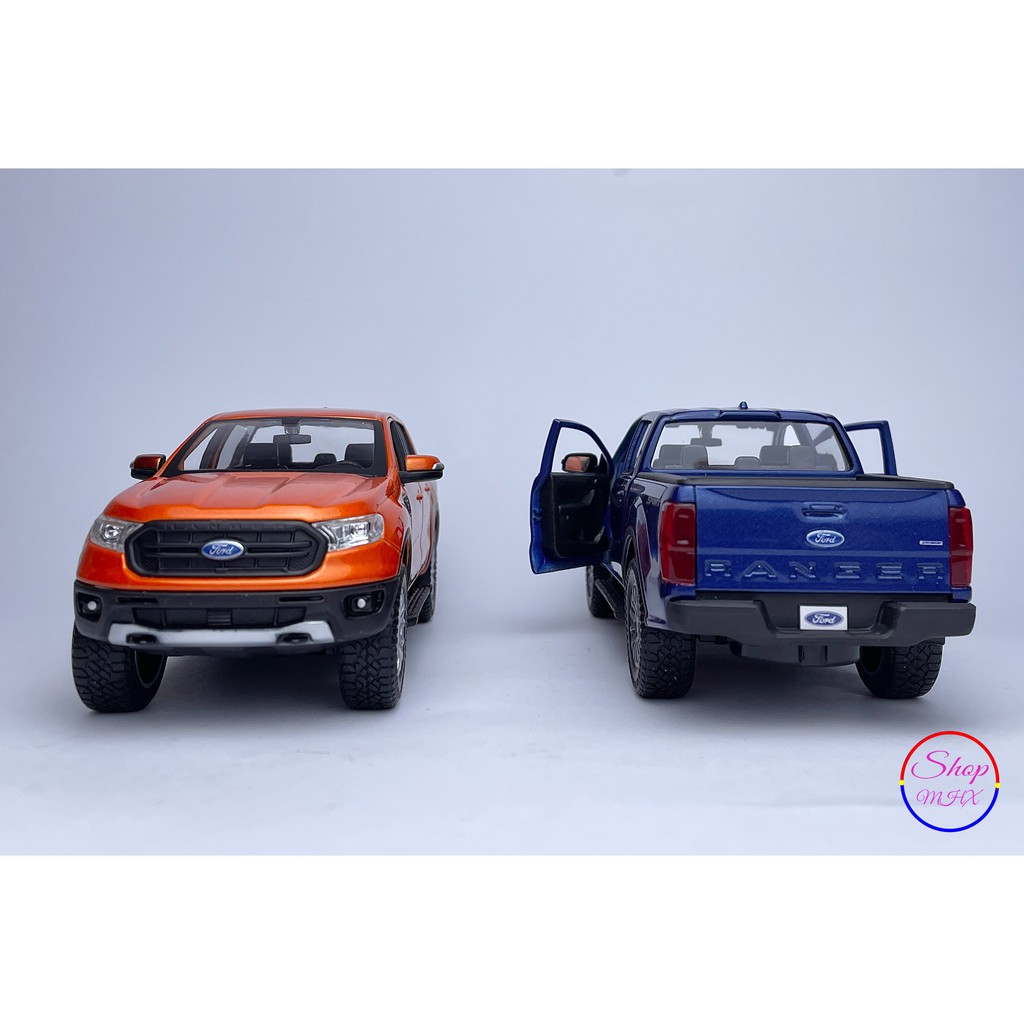 Xe mô hình bán tải Ford Ranger 2019 tỉ lệ 1:27 hãng Maisto Tặng kèm bộ biển số