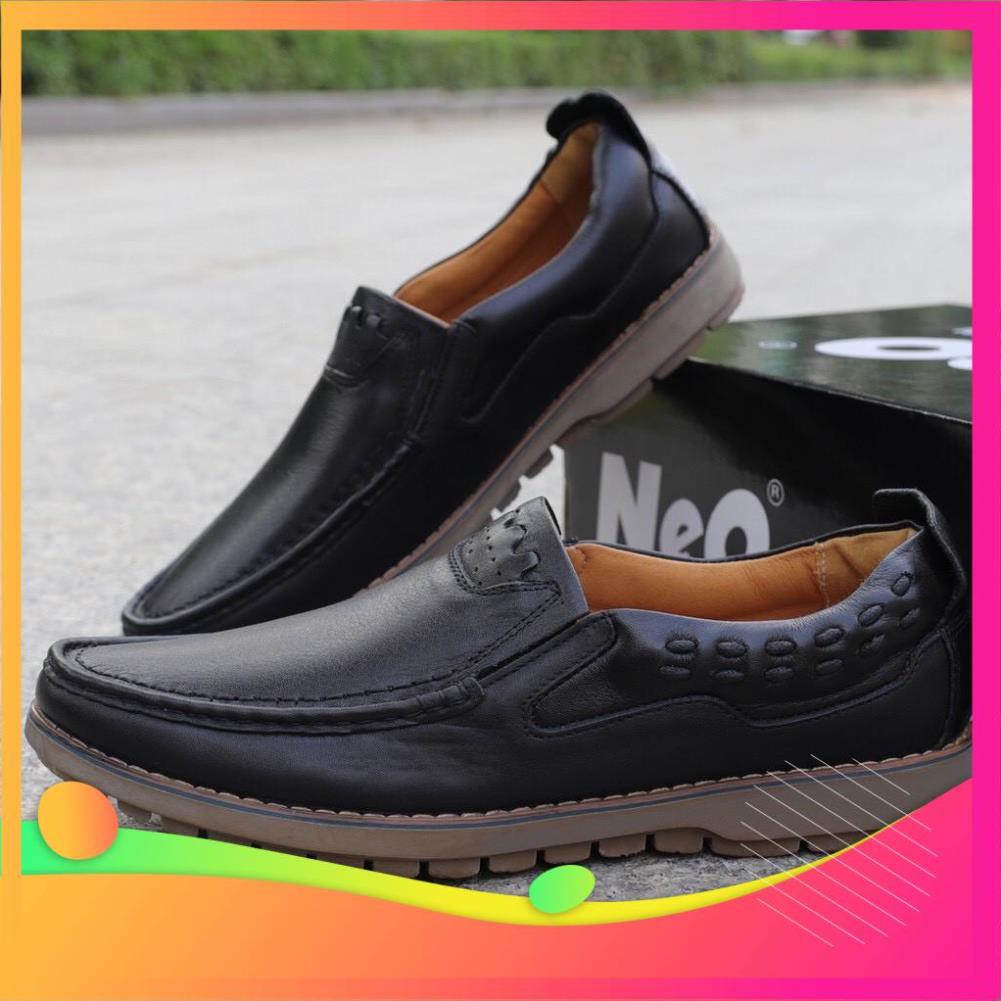 Giày mọi nam ♥️ HT.NEO ♥️ da bò đế kếp hàng cao cấp da mềm đi cực êm chân và bền hợp với quần thô, quần bò