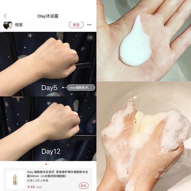 Sữa Tắm Siêu Trắng Da Olay B3+ Hyaluronic acid Crefme Body Wash Thái Lan
