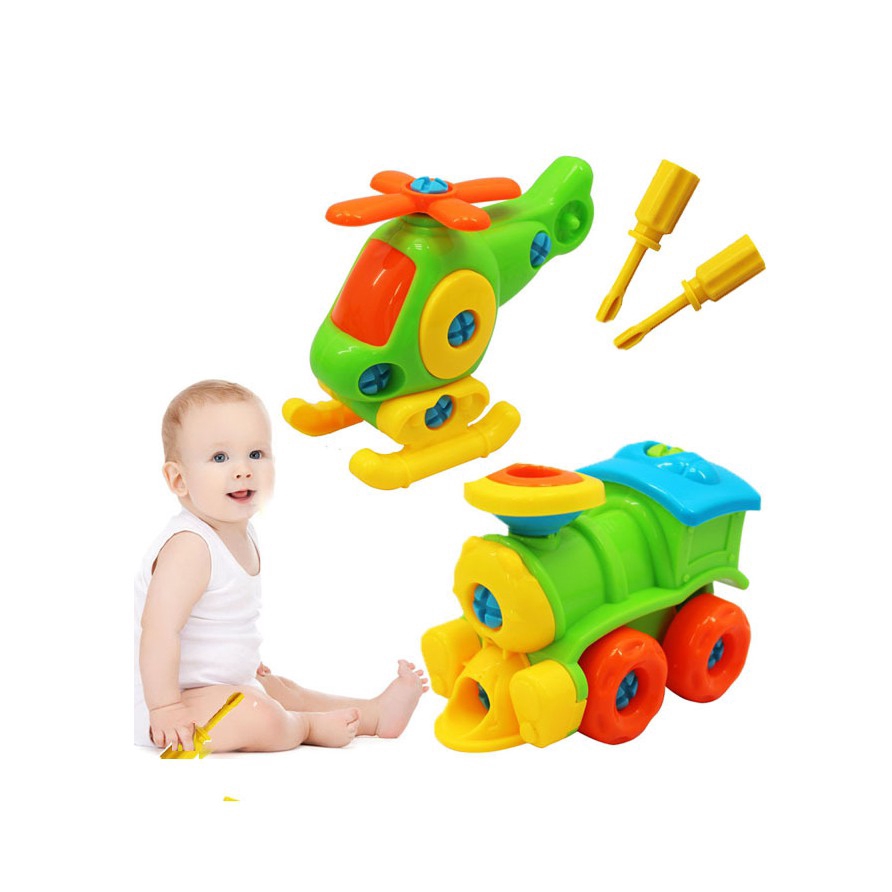 Toy store Cartoon Airplane Kids DIY Disassembly Assembly Early Learning